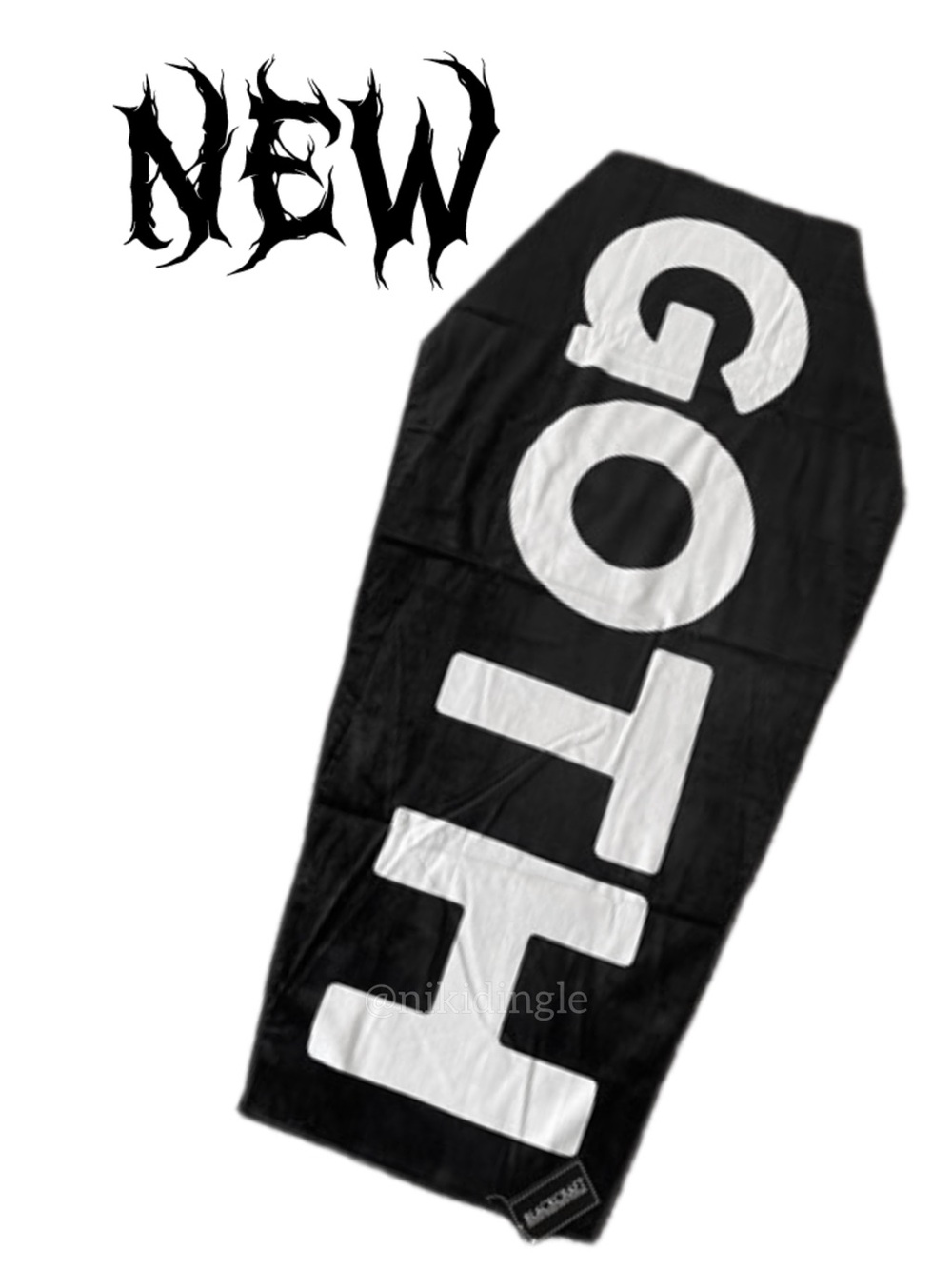 NEW Blackcraft Cult Coffin Beach Towel Goth Punk Emo